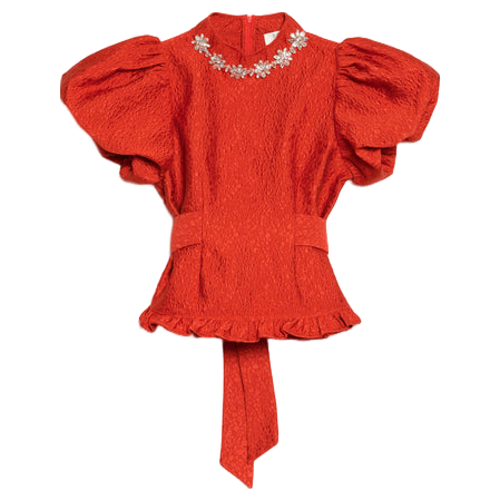 Sister Jane Narrative Jacquard Top