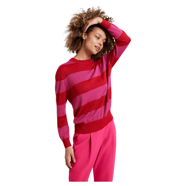 Great Plains Sparkle Stripe Knit Crew Neck Jumper