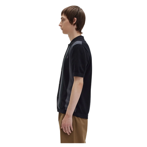 Fred Perry Striped Knitted Shirt for Men