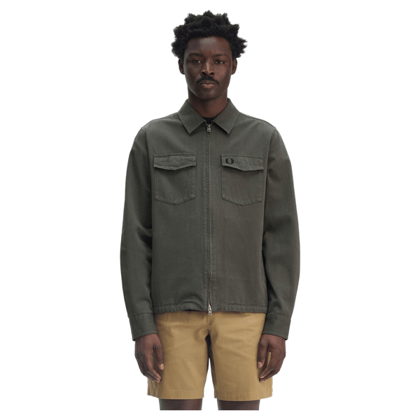 Fred Perry Twill Zip-Through Overshirt