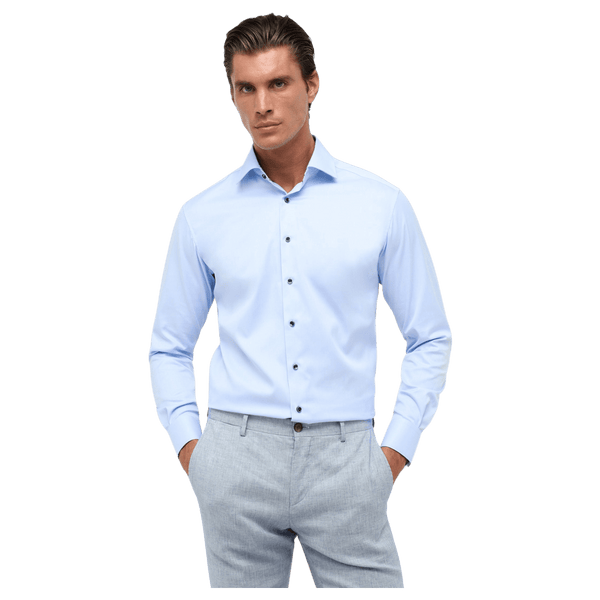 Eterna Formal Long Sleeve Shirt With Trim for Men