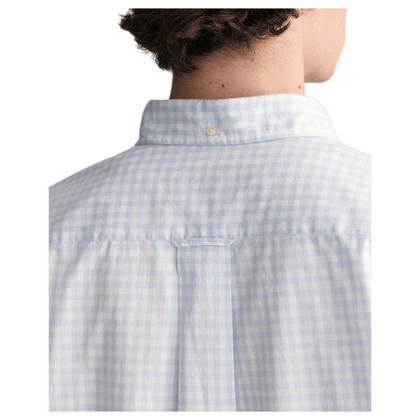 GANT Regular Fit Poplin Gingham Short Sleeve Shirt