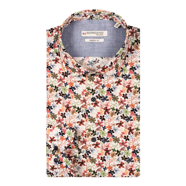 Giordano Long Sleeve Floral Print Shirt