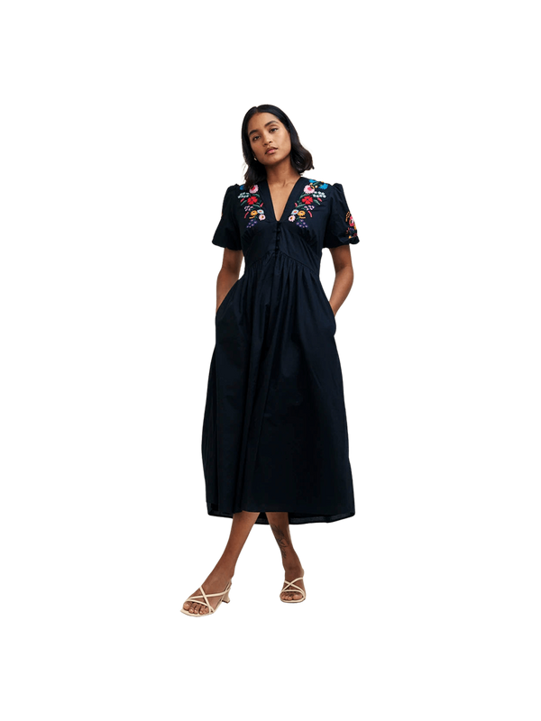 Nobody's Child Starlight Midi Embroidered Dress for Women