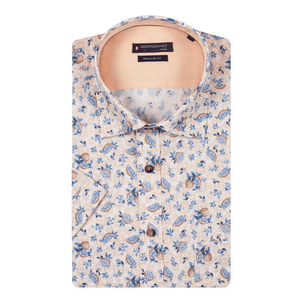 Giordano Lemon Print Short Sleeve Shirt
