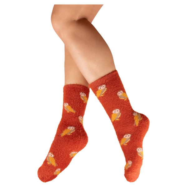 Powder Fuzzy Socks
