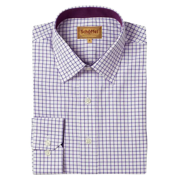 Schoffel Cambridge Classic Shirt for Men in Purple
