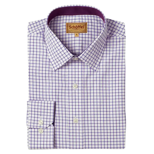 Schoffel Cambridge Classic Shirt in Purple
