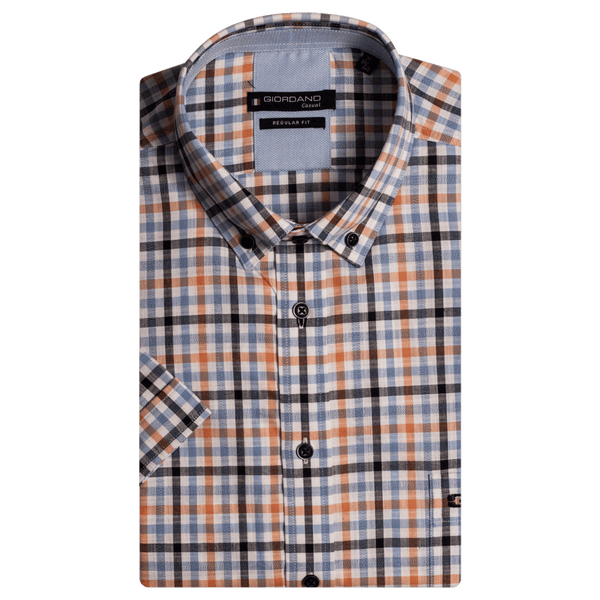 Giordano Short Sleeve Checked Shirt