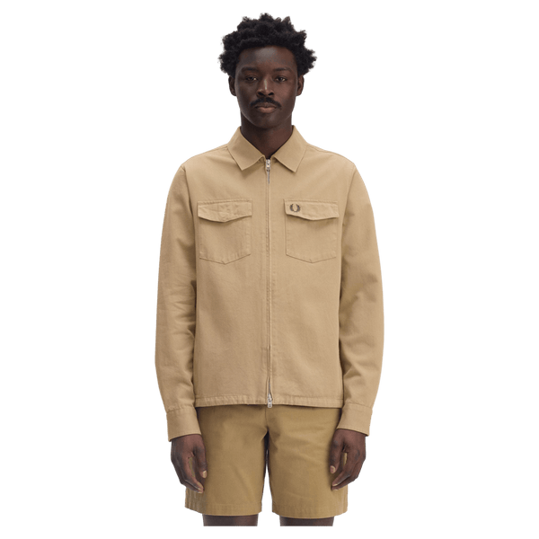 Fred Perry Twill Zip-Through Overshirt