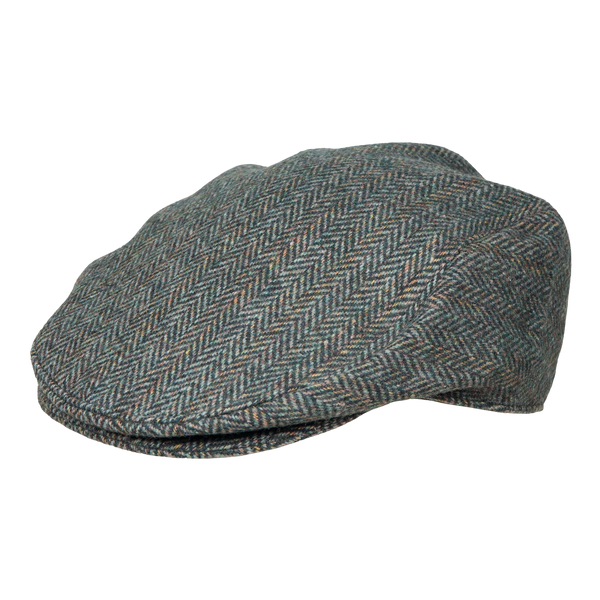 Dents Thirlmore Herringbone Tweed Flat Cap