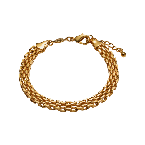 Katie Loxton Braid Chain Waterproof Gold Bracelet