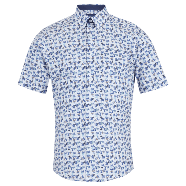 DG's Drifter Palm Print Short Sleeve Shirt for Men