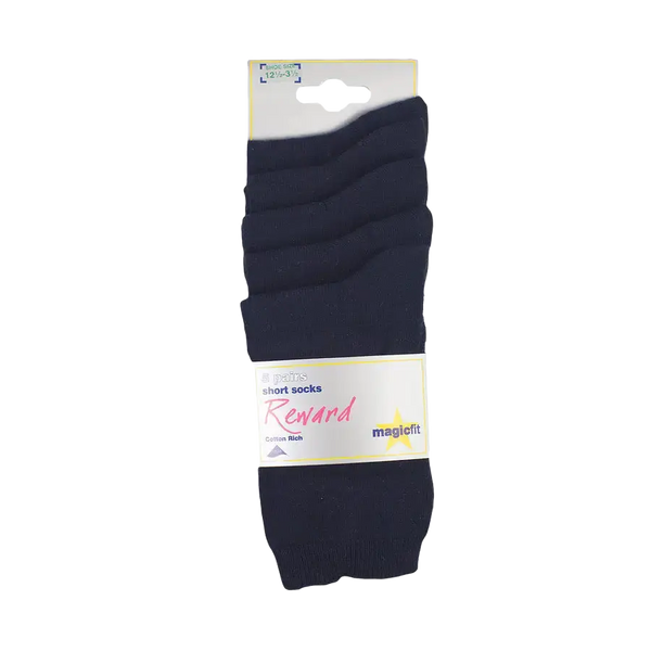 5PP Cotton Rich Short Socks - Navy