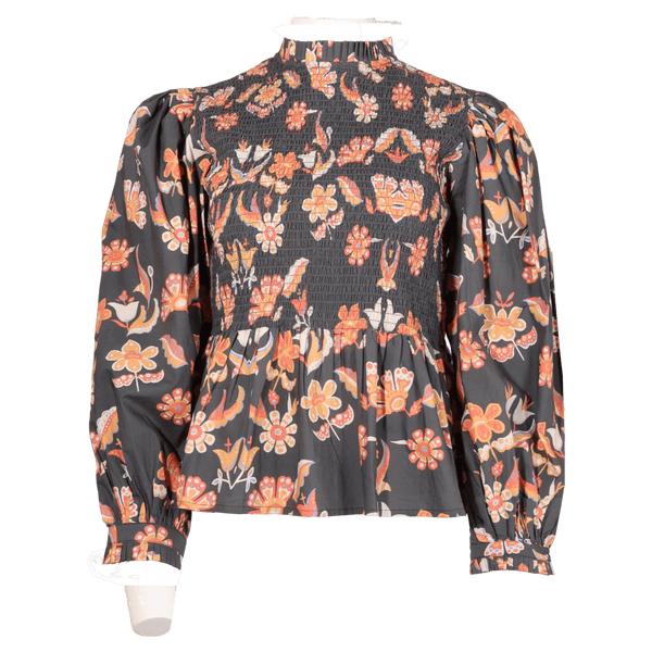 Handprint Dream Apparel Floral Smocked Top
