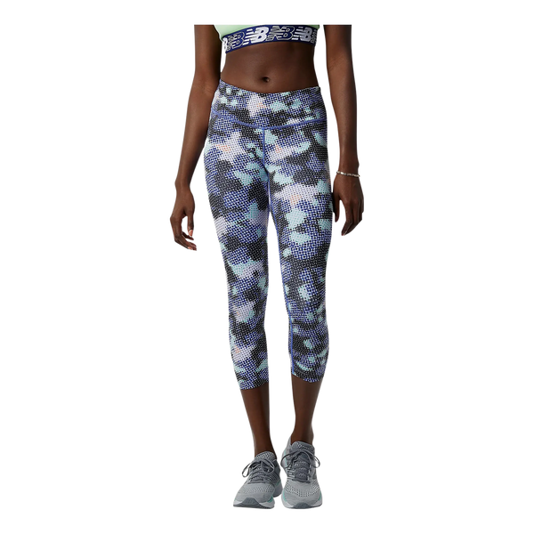 New Balance Printed Accelerate Capri Running Tights for Women