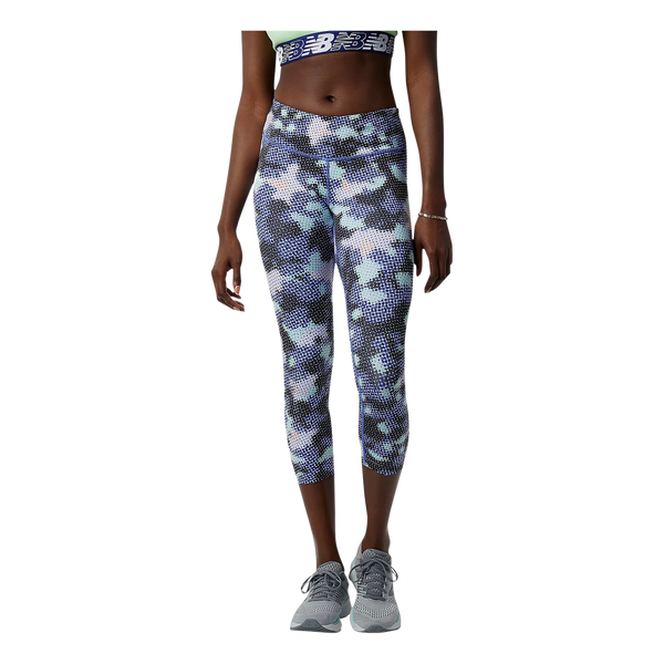 New Balance Printed Accelerate Capri Running Tights