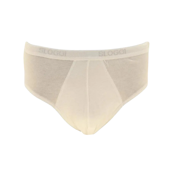 Sloggi Mens Midi Brief Set in White