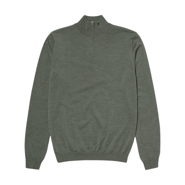 Oliver Sweeney Curragh 1/4 Zip Neck Merino Jumper