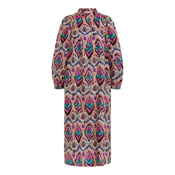 Oui Aztec Print Smock Dress