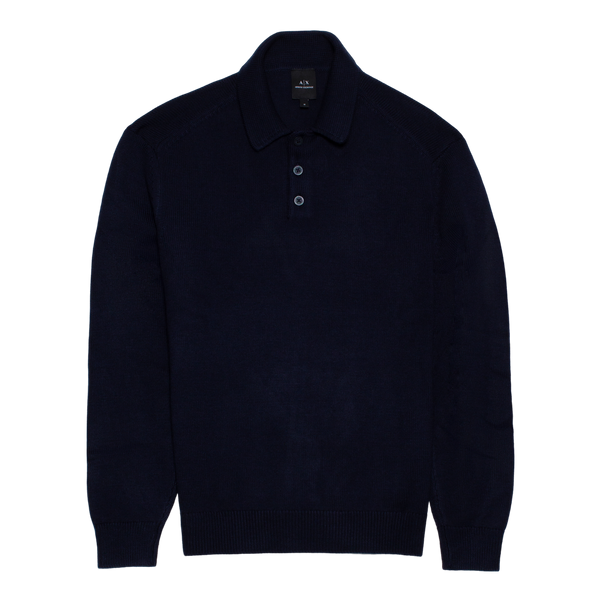 Armani Exchange Long Sleeve Knit Polo