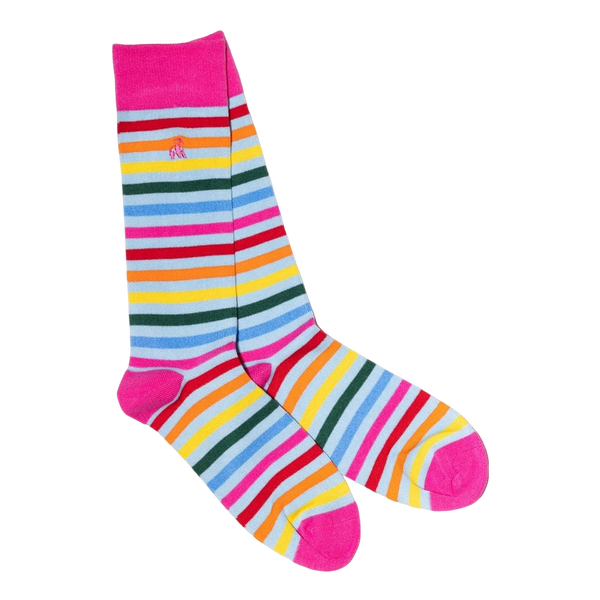Swole Panda Stripe Bamboo Socks
