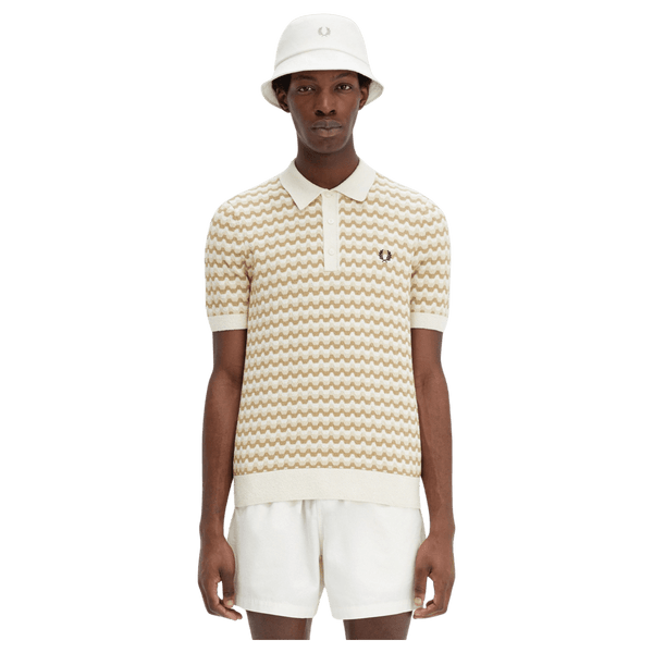 Fred Perry Boucle Jacquard Polo Shirt