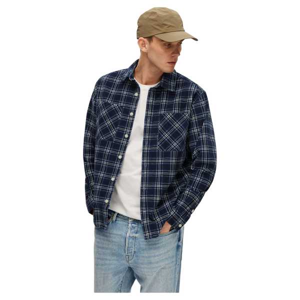 Selected Finn Long Sleeve Cord Overshirt