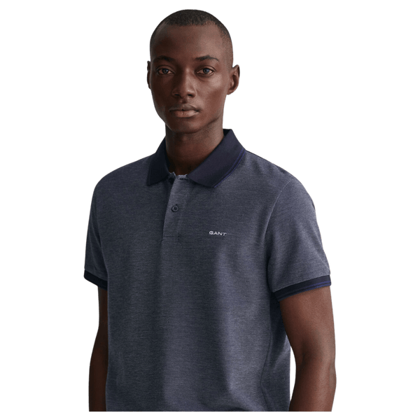 GANT Oxford Short Sleeve Pique Polo Shirt