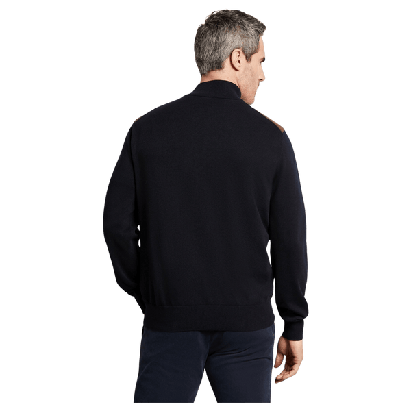 Bugatti Suede Front Zip Cardigan