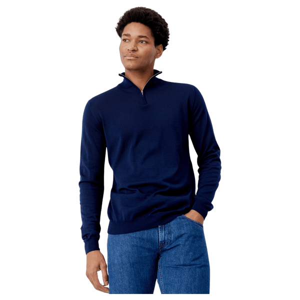 Oliver Sweeney Curragh 1/4 Zip Neck Merino Jumper