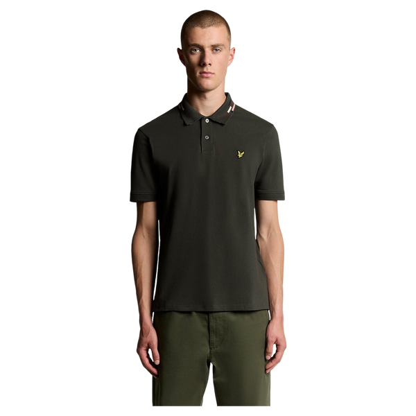 Lyle & Scott Striped Tipped Polo Shirt