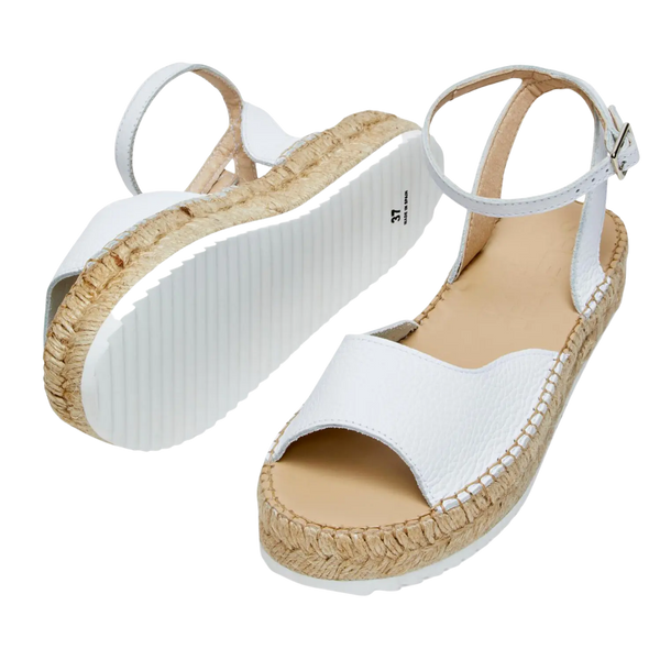 Selected Femme Eldina Leather Lined Espadrille Sandals for Women