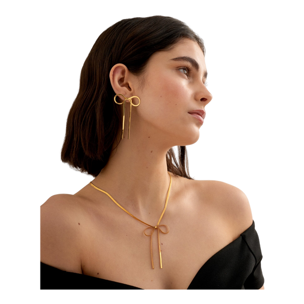 Katie Loxton Amelie Waterproof Bow Oversized Earrings