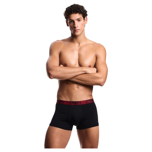 Emporio Armani 3 Pack Boxer Briefs with Bold Monogram Logo