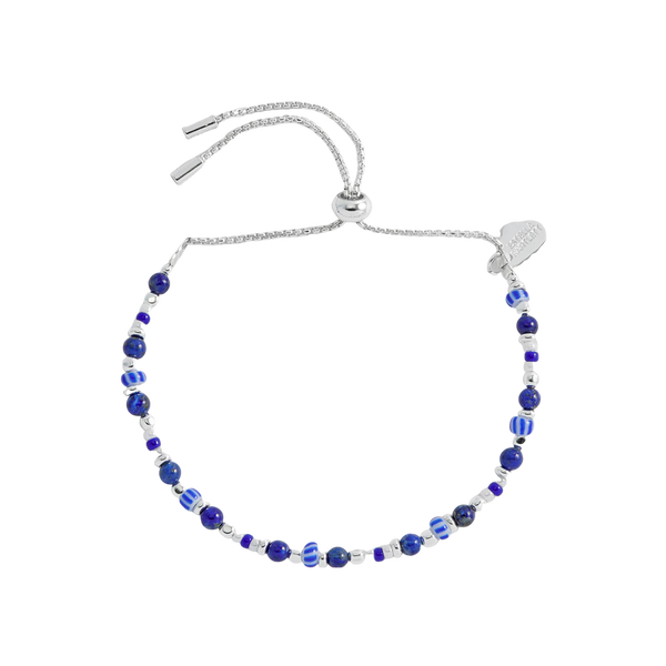 Estella Bartlett Blue Mixed Glass Amelia Bracelet