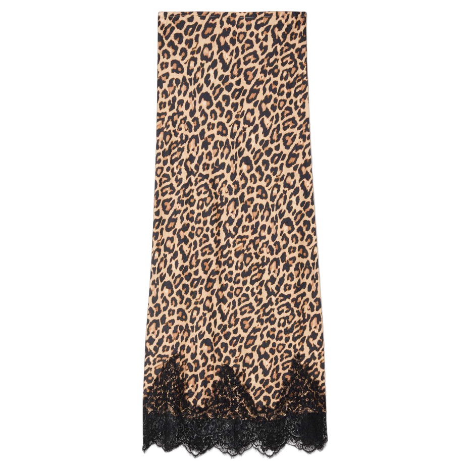 never fully dressed leopard lace skirt Never Fully Dressed LEOPARD MAEVA - Mini skirt - brown