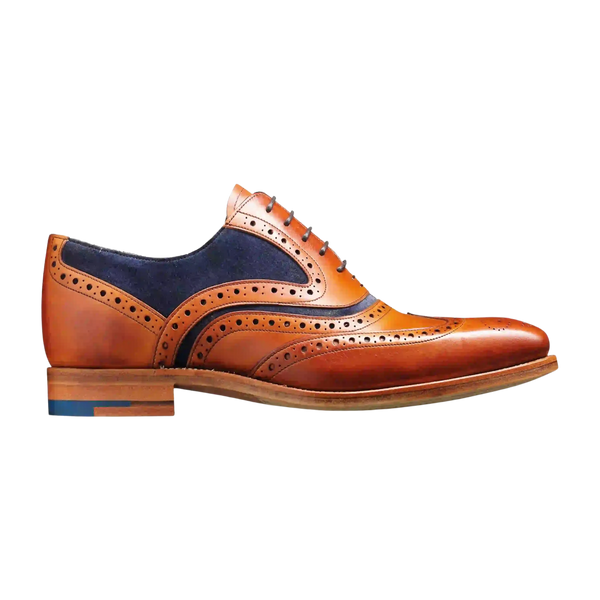 Barker McClean Shoes for Men in Tan & Navy
