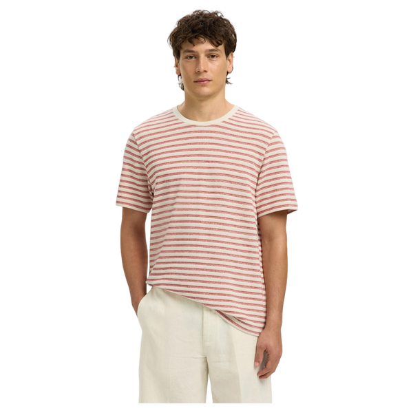 Selected Kevin Stripe Short Sleeve O-neck T-shirt