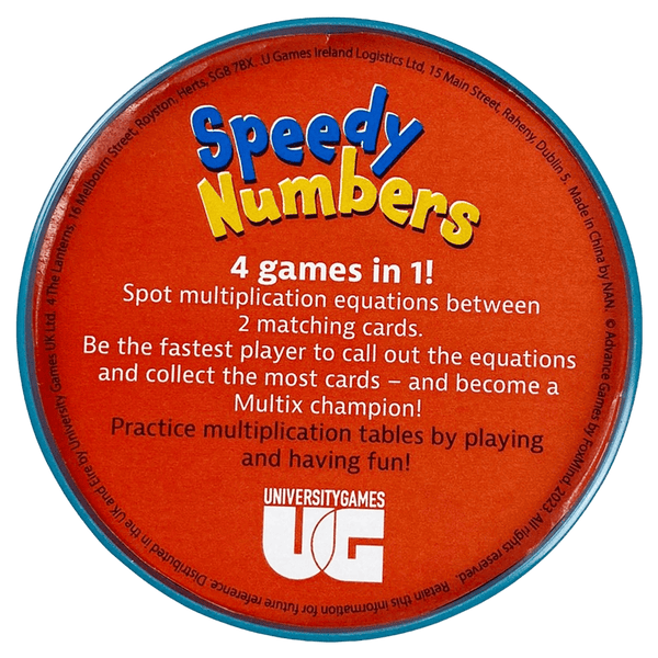 University Games Speedy Numbers