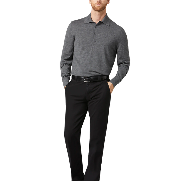 Meyer Roma Soft Cotton Chino In Black for Men