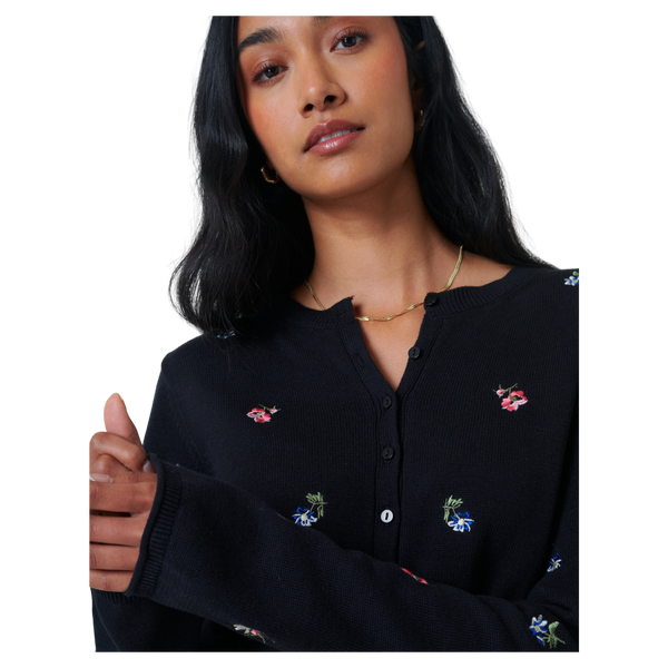 Nobody's Child Embroidered Ditsy Cardigan
