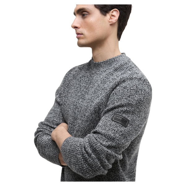 Barbour International Declan Yarn Twist Crew Neck Jumper