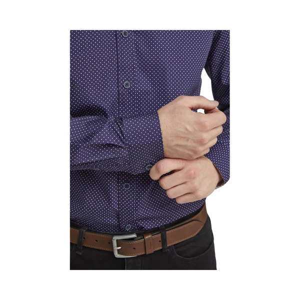 Double Two Spots Long Sleeve Formal Shirt