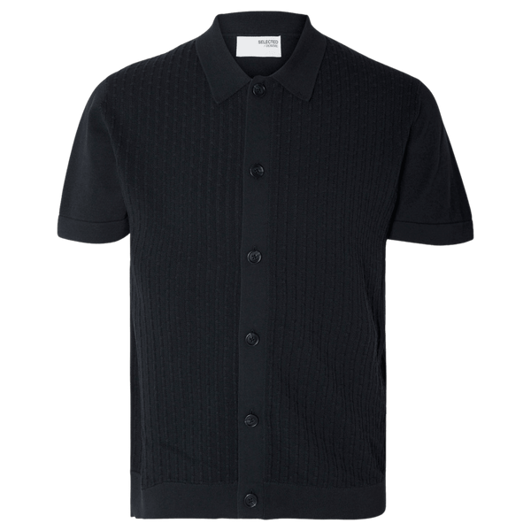 Selected Mattis Short Sleeve Knitted Structure Cardigan