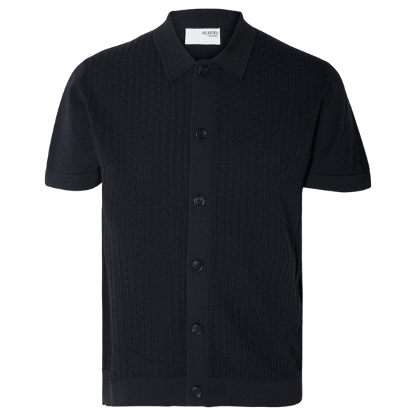 Selected Mattis Short Sleeve Knitted Structure Cardigan for Men