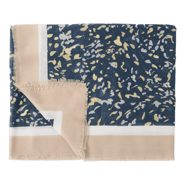 Katie Loxton Printed Foil Scarf Terrazzo Print