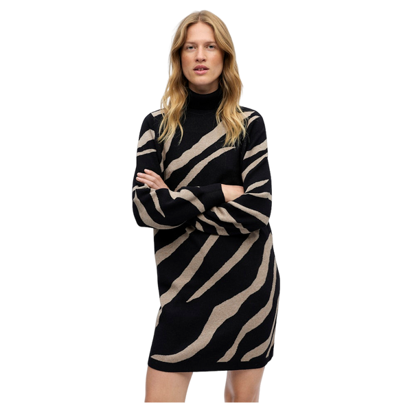 Object Ray L/s Knit Rollneck Dress