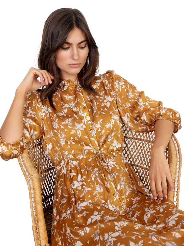 Soya Concept Moa Satin Printed Shirt Dress