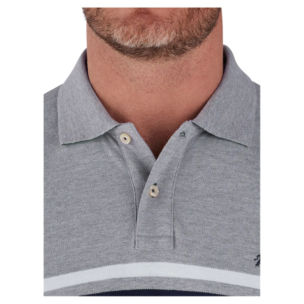 Raging Bull Engineered Stripe Polo Shirt
